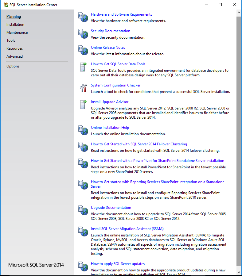 SQL Server 2014 Installation Screenshots – e-Squillace