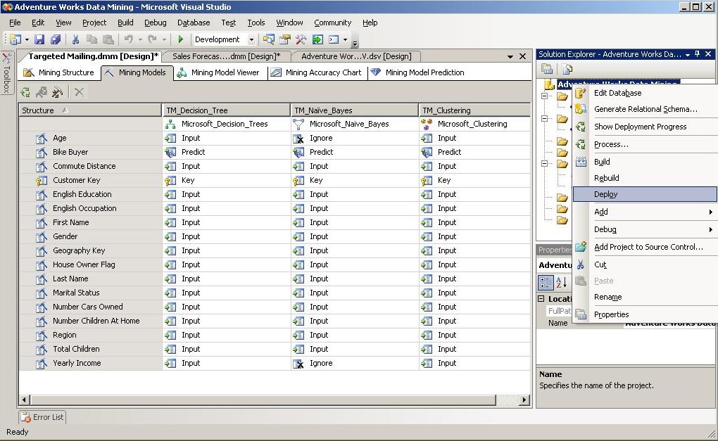 Implementing Data Mining in SQL Server 2005 Multidimensional – e-Squillace